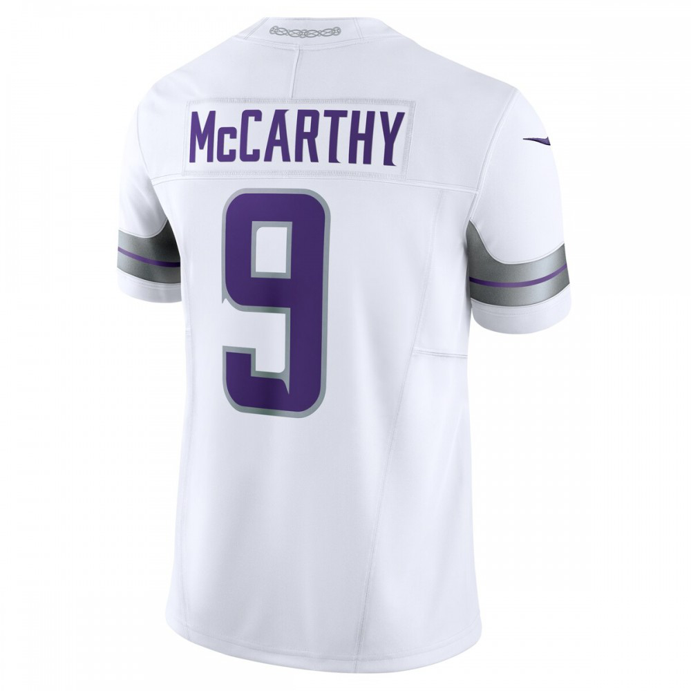J.J. McCarthy Minnesota Vikings Nike Vapor F.U.S.E. Limited Jersey - White-GridironStore